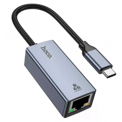 Сетевой адаптер HOCO UA37 Type-C Ethernet Adapter (1000 Mbps)