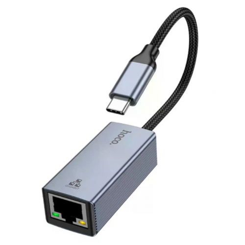 Сетевой адаптер HOCO UA37 Type-C Ethernet Adapter (1000 Mbps)