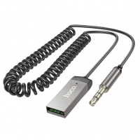 Ресивер Bluetooth HOCO E78 Benefit car AUX BT receiver с кабелем 1.2m, BT5.3, 3.5mm
