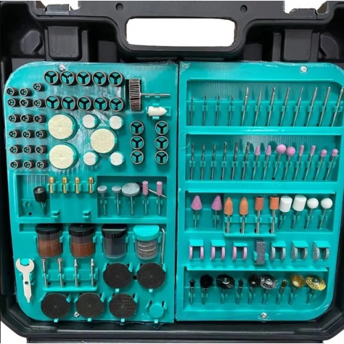 Шлифовальная мини-машинка (гравер) с регулируемой скоростью, набор 350 предметов Domotec 10360