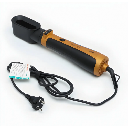 Фен-щетка 4в1 для укладки волос с ионизацией и вращающимися насадками VGR V-495