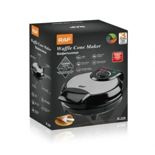 Вафельница электрическая для тонких вафель 1200Вт, RAF R220