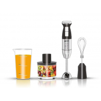 Погружной блендер 4в1, 600мл, 1600Вт, Bitek BT-326 / Ручной блендер с чашей / Измельчитель