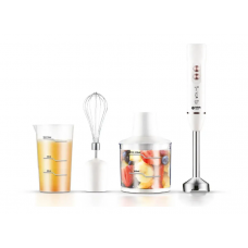 Ручной блендер 4 в 1 с венчиком, измельчителем 450 мл и мерным стаканом 700 мл Bitek BT-272W