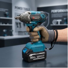 Гайковерт аккумуляторный безщеточный 2 АКБ Domotec 9500 + набор инструментов в кейсе