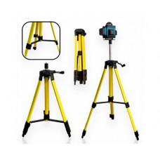 Штатив для лазерного уровня 44-120см, резьба 5/8" / Тренога для уровня Желтый