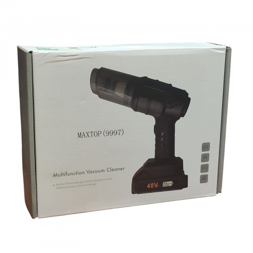 Автомобильный аккумуляторный пылесос Dust collector 1 аккумулятор Maxtop 9997 Черный