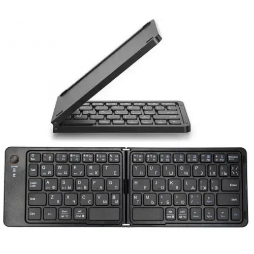 Клавиатура беспроводная bluetooth HB-028, раскладная, 67 клавиш, (Eng/Pyc), 283x95x9 мм Чёрная
