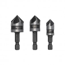 Набор зенкеров 12,16,19 мм 3шт INTERTOOL SD-5005