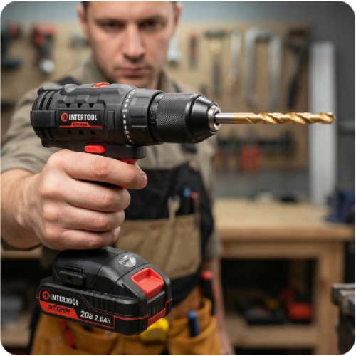 Набор сверл по металлу DIN338 HSS, 10 шт. (1, 2, 3, 4, 5, 6, 7, 8, 9, 10 мм), INTERTOOL SD-0027