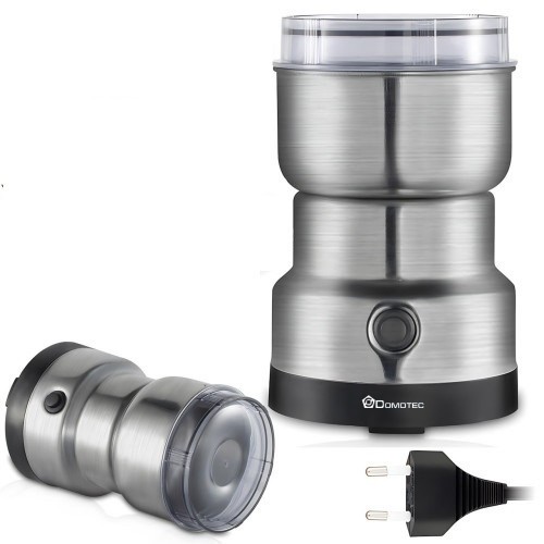 Кофемолка электрическая Domotec MS-7113, 400 Вт, 85 г, нержавеющая сталь, для кофе, орехов