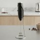 Электрический капучинатор для молока с подставкой Milk Frother на батарейках Черный