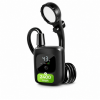Переносной аккумуляторный душ Electric Outdoor Shower с силиконовым шлангом, 2400 mAh Черный
