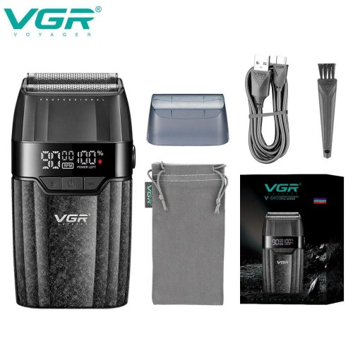 Электробритва шейвер VGR V-640S , двойное лезвие, 9000 RPM, LED​​​​​​​ дисплей