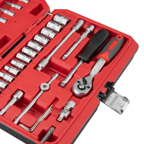Набор инструментов 1/4" 48ед INTERTOOL ET-9048 В кейсе