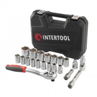 Набор инструментов 1/2" 21од INTERTOOL ET-9021 в кейсе