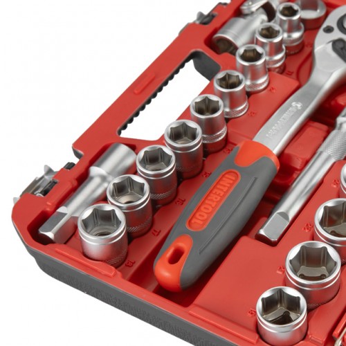 Набор инструментов 1/2" 21од INTERTOOL ET-9021 в кейсе