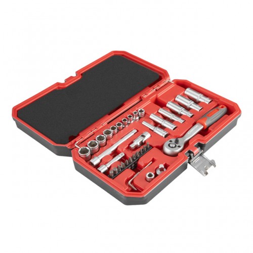 Набор инструментов 1/4" 36ед INTERTOOL ET-9036 в кейсе