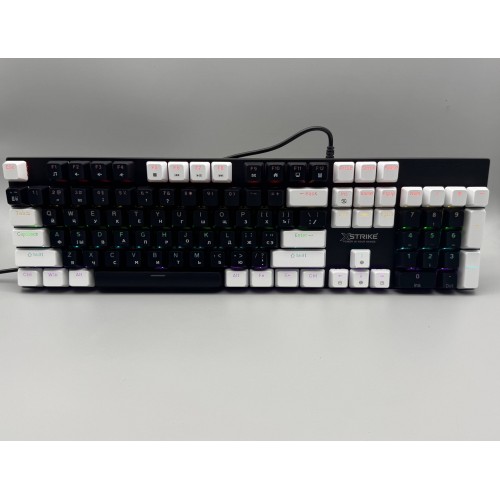 Проводная клавиатура мембранная с подсветкой + мышка RGB USB XSTRIKE X-1011 Комплект