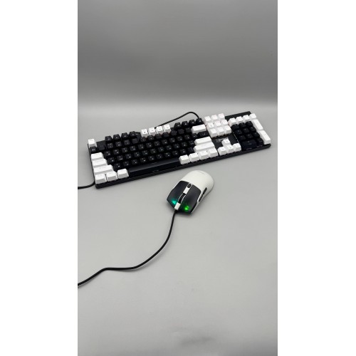 Проводная клавиатура мембранная с подсветкой + мышка RGB USB XSTRIKE X-1011 Комплект