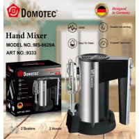Ручной миксер Domotec MS-6629A 2400 Вт 5 скоростей двойные венчики + турбо режим