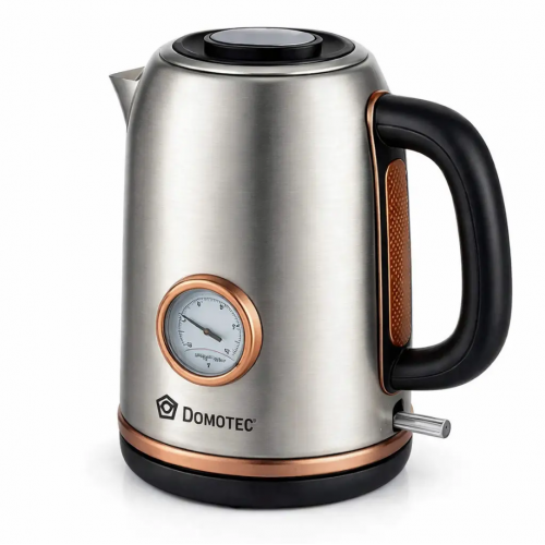 Электрический чайник Domotec MS-7849, нержавеющая сталь, 1,7 л, 2200 Вт.