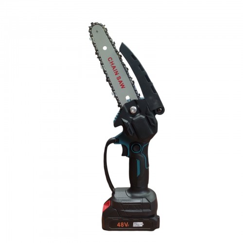 Бесщеточная Аккумуляторная цепная мини-пила 6 inch Electric SAW в кейсе / 2 аккумулятора + очки
