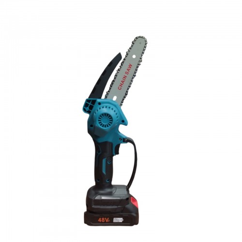 Бесщеточная Аккумуляторная цепная мини-пила 6 inch Electric SAW в кейсе / 2 аккумулятора + очки