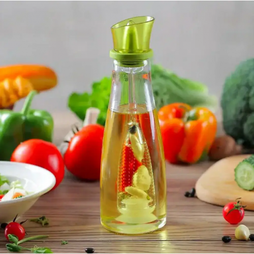 Стеклянный дозатор масла 500 мл, Simple Glass Oil Bottle / Диспенсер для масла и уксуса / Бутылочка для масла