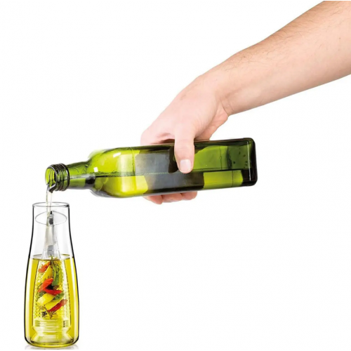 Стеклянный дозатор масла 500 мл, Simple Glass Oil Bottle / Диспенсер для масла и уксуса / Бутылочка для масла