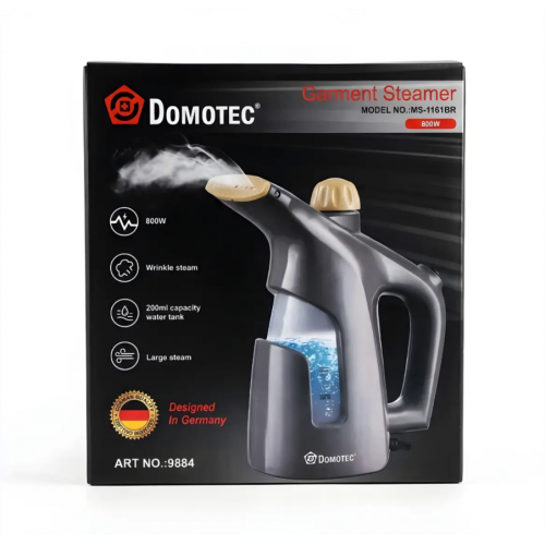 Ручной отпариватель для одежды с резервуаром 200 мл Domotec MS-1161BR 800W