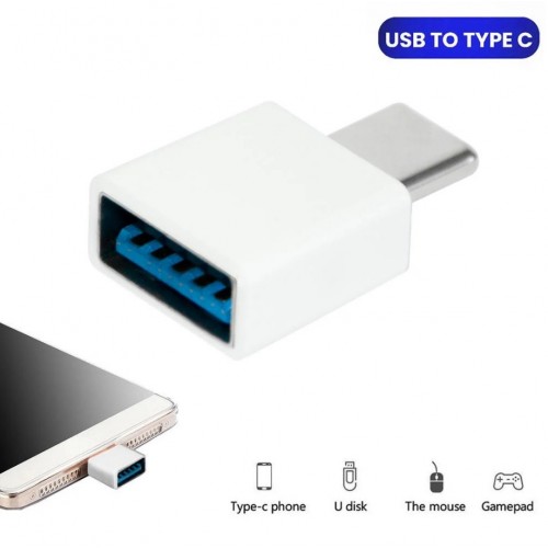OTG переходник USB Type-C USB адаптер / OTG адаптер Белый