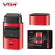 Электробритва шейвер для бороды, с USB, VGR V-307 / Аккумуляторная бритва / Триммер для лица Красный