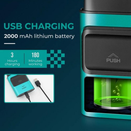 Электробритва шейвер для бороды, с USB, VGR V-307 / Аккумуляторная бритва / Триммер для лица Зелёный