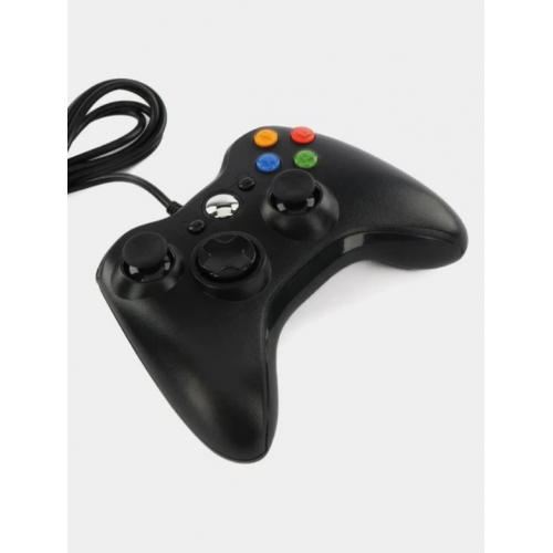 Джойстик PC360 в стиле XBOX проводной USB для компьютера Черный