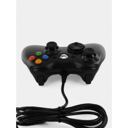Джойстик PC360 в стиле XBOX проводной USB для компьютера Черный