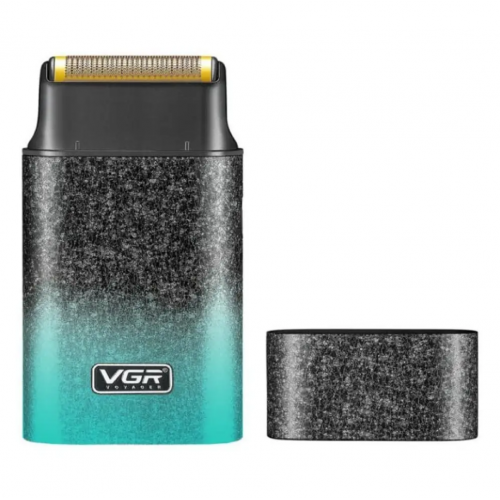 Электробритва шейвер VGR V-326, 4500RPM, LED-дисплей, влагозащита Зелёный