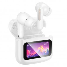 Беспроводные сенсорные Bluetooth TWS наушники HOCO EQ14 / BT5.4, 40mAh, 500mAh, Белый