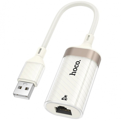 Сетевой адаптер USB to RJ45(LAN), 100 Мбит/с, HOCO UA41 / Сетевая карта / Интернет адаптер