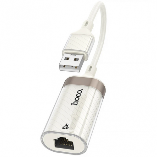 Сетевой адаптер USB to RJ45(LAN), 100 Мбит/с, HOCO UA41 / Сетевая карта / Интернет адаптер