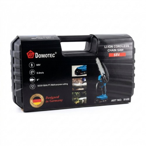 Аккумуляторная цепная мини-пила 6 inch Electric SAW DOMOTEC 8169 в кейсе / 2 аккумулятора