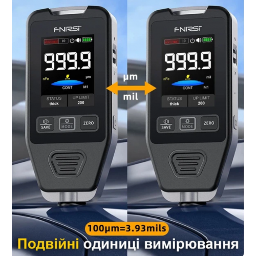Профессиональный толщиномер Fnirsi CTG-20 датчик измерения толщины покрытия краски