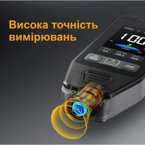 Профессиональный толщиномер Fnirsi CTG-20 датчик измерения толщины покрытия краски