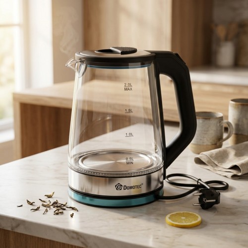 Чайник электрический Domotec 2L MS 7846 2000W, стеклянный