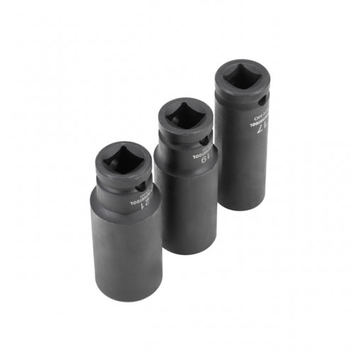 Набор головок ударных удлиненных 1/2", 3 ед. (17, 19, 21 мм), Cr-Mo, STORM INTERTOOL ET-8501