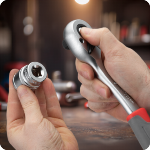 Рукоятка с храповым механизмом на 72 зуба 1/2" INTERTOOL ET-9003