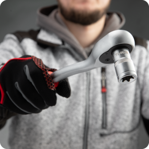 Рукоятка с храповым механизмом на 72 зуба 1/2" INTERTOOL ET-9003