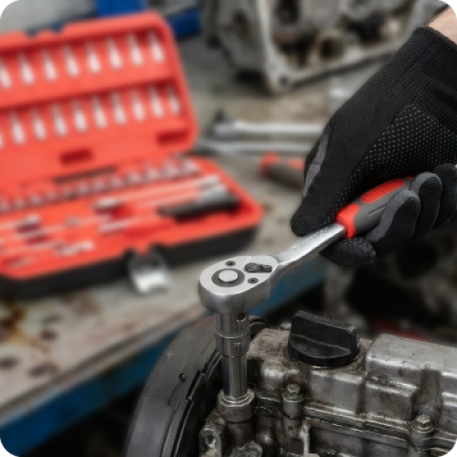 Рукоятка с храповым механизмом на 72 зуба 1/4" INTERTOOL ET-9001