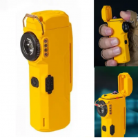 Фонарь MULTIFUNCTIONAL D51-COB, Li-Ion аккум., индикация заряда, зажигалка, ЗУ Type-C Желтый