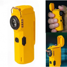 Фонарь MULTIFUNCTIONAL D51-COB, Li-Ion аккум., индикация заряда, зажигалка, ЗУ Type-C Желтый